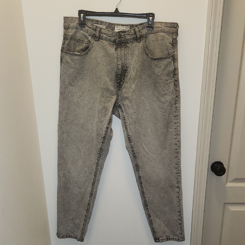 Pull & Bear Acid Washed Relaxed Fit Mens Size 36x30 EUC